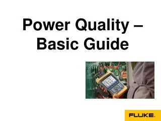 Basics of Power Quality