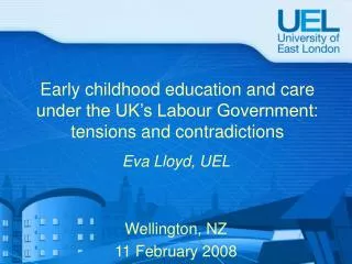 Early childhood education and care under the UK’s Labour Government: tensions and contradictions