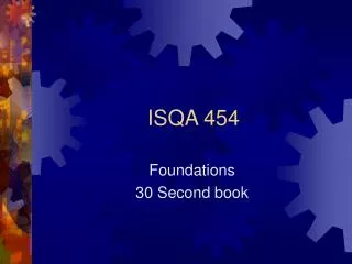 ISQA 454