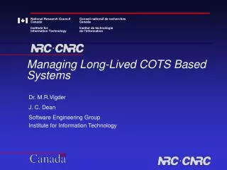 Managing Long-Lived COTS Based Systems