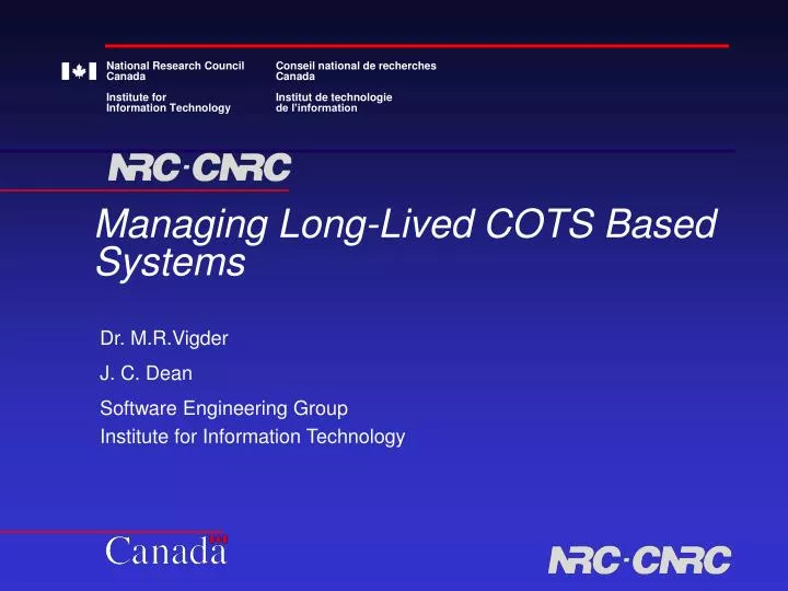 managing long lived cots based systems