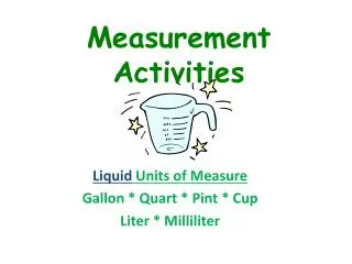 Measurement Activities