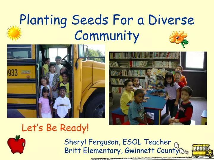 planting seeds for a diverse community