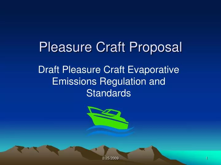 pleasure craft proposal