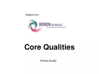 Core Qualities