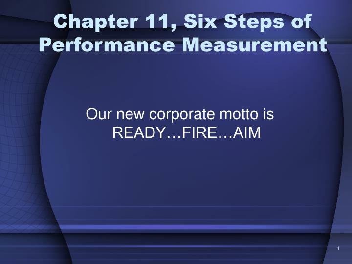 chapter 11 six steps of performance measurement