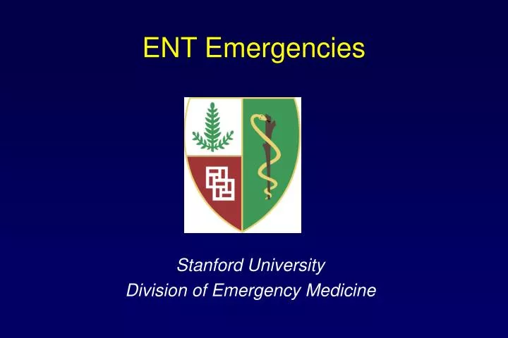 ent emergencies