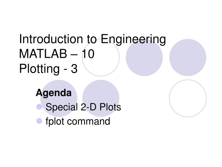 introduction to engineering matlab 10 plotting 3