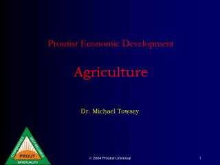 Proutist Economic Development Agriculture