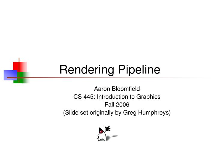 rendering pipeline