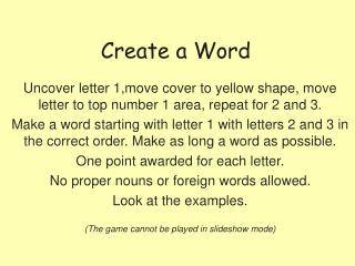 Create a Word