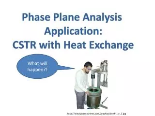 Phase Plane Analysis Application: CSTR with Heat Exchange