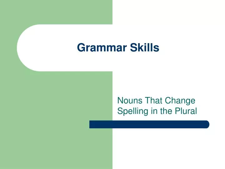 grammar skills
