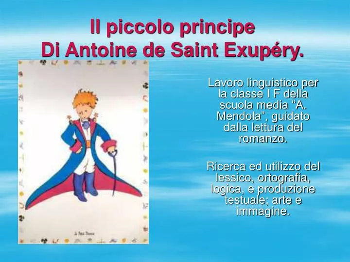 il piccolo principe di antoine de saint exup ry