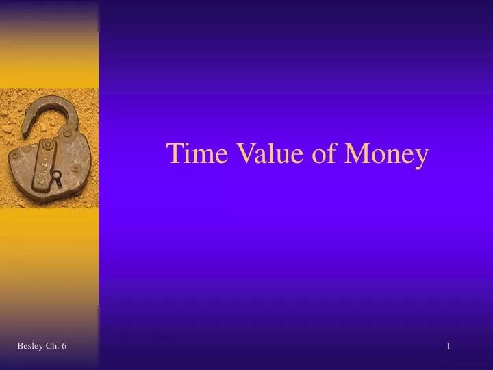 time value of money
