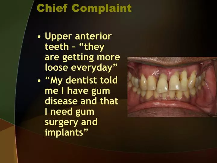 chief complaint