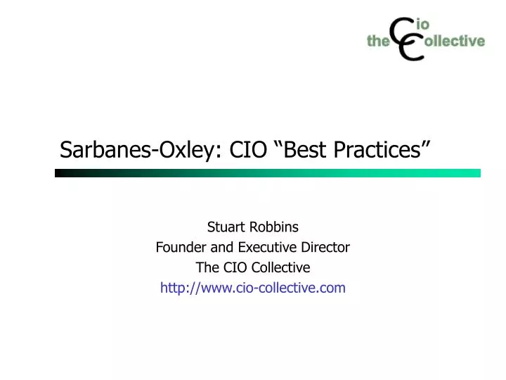 sarbanes oxley cio best practices