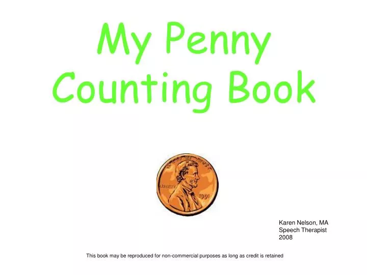 my penny counting book