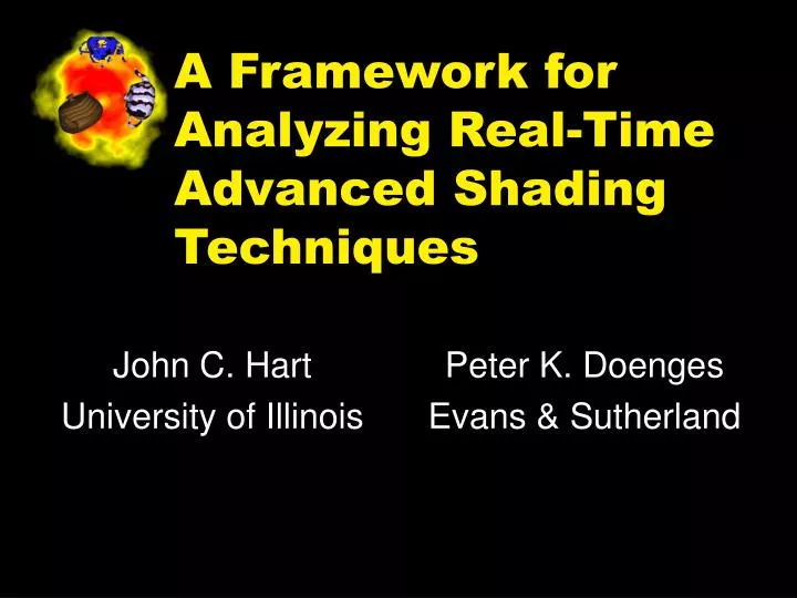 a framework for analyzing real time advanced shading techniques