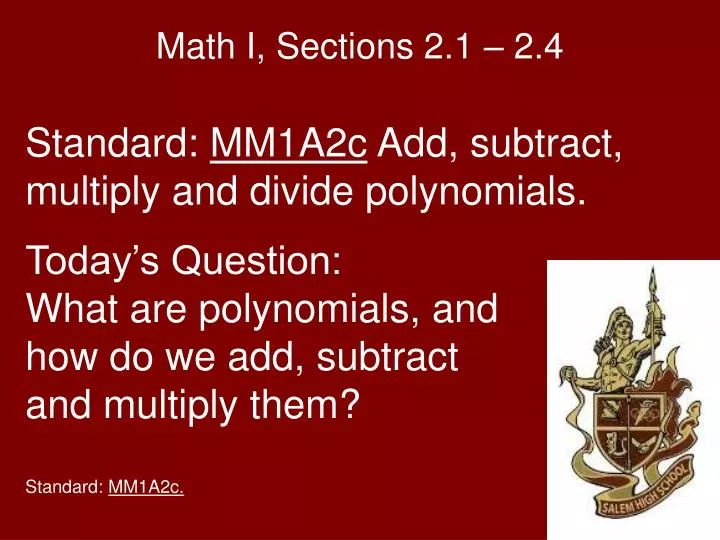 math i sections 2 1 2 4