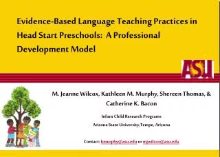 Evidence-Based Language Teaching Practices in Head Start Preschools: A Professional Development Model