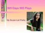 365 Days 365 Plays - slide 1