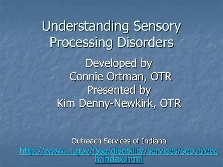 understanding sensory processing disorders
