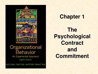 Chapter 1 The Psychological Contract and Commitment