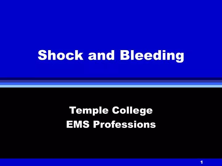 shock and bleeding