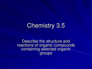 Chemistry 3.5