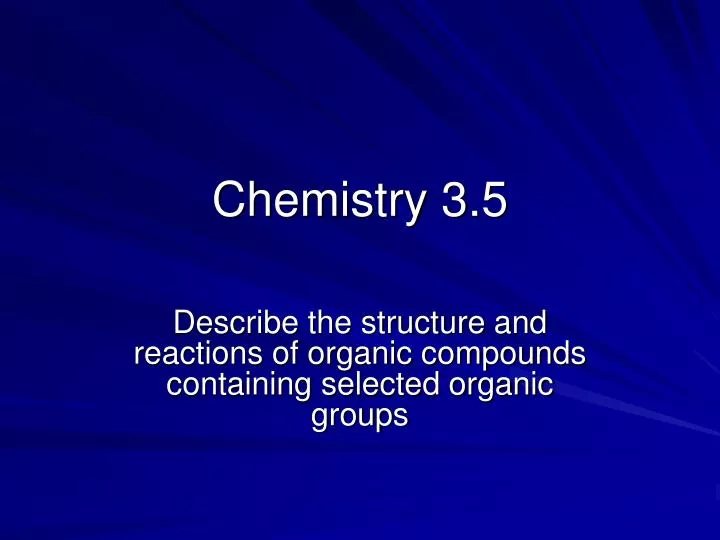 chemistry 3 5