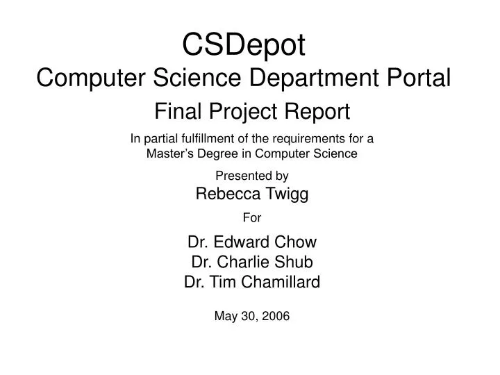 csdepot computer science department portal