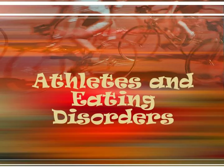 athletes and eating disorders