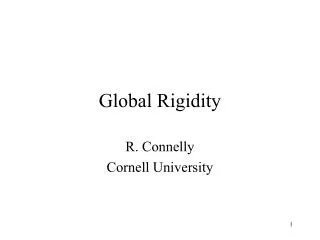 Global Rigidity