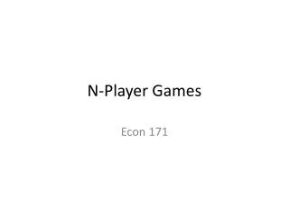 N-Player Games