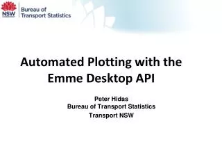 Automated Plotting with the Emme Desktop API