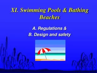 XI. Swimming Pools &amp; Bathing Beaches