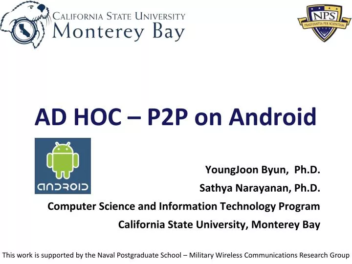 ad hoc p2p on android