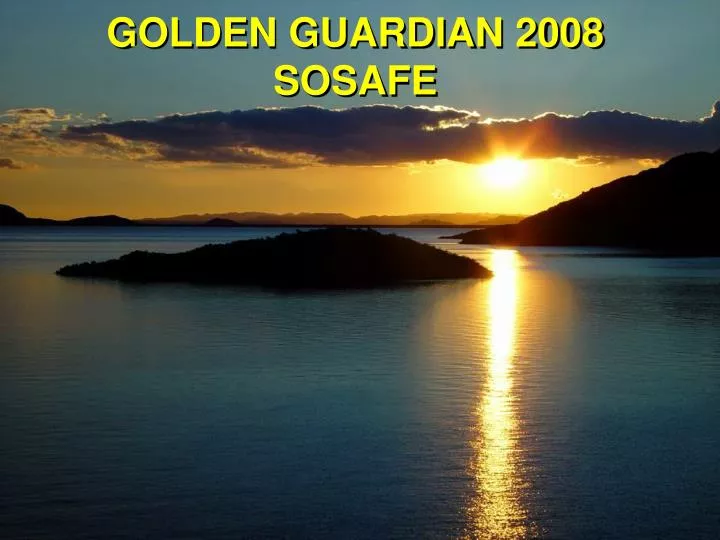golden guardian 2008 sosafe
