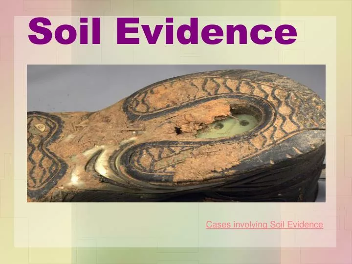 soil evidence