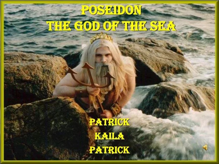 poseidon the god of the sea