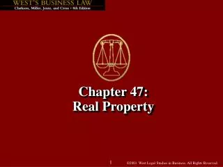 Chapter 47: Real Property