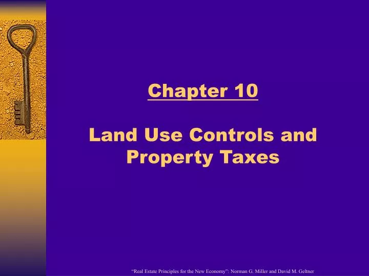 chapter 10 land use controls and property taxes