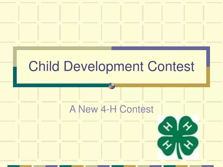 child development contest