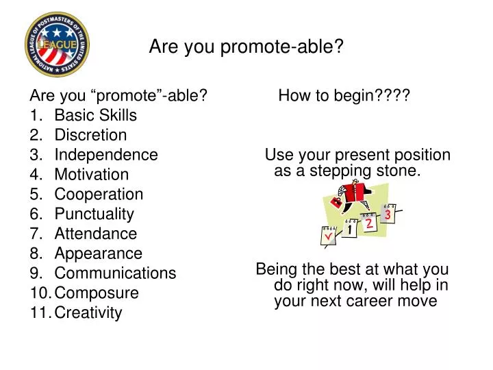 are you promote able