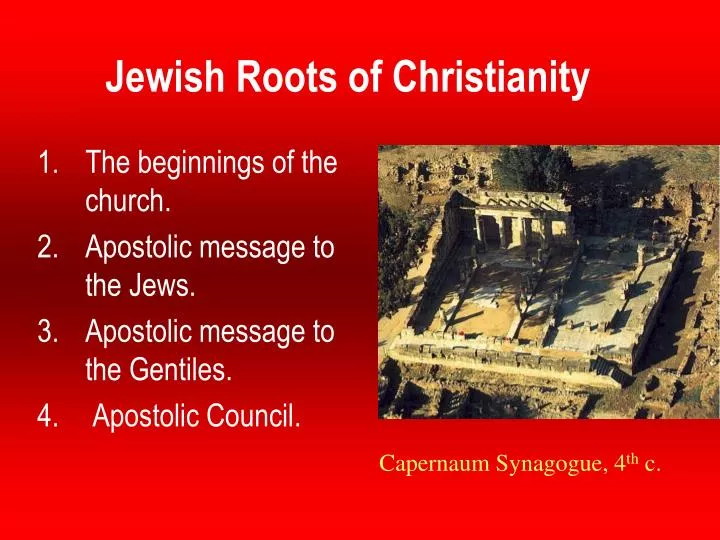 jewish roots of christianity