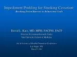Impediment Profiling for Smoking Cessation: Breaking Down Barriers to Behavioral Goals