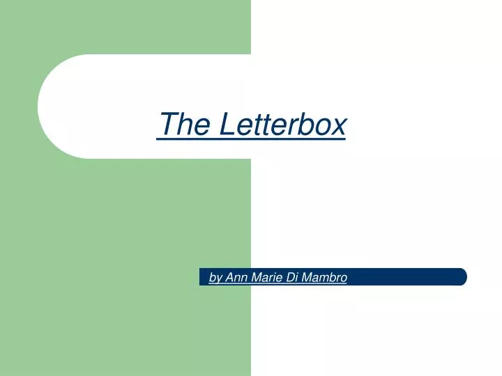 the letterbox