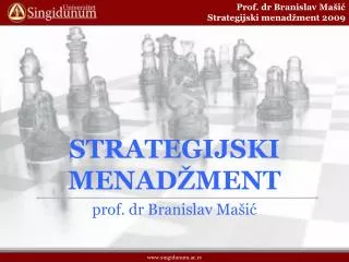 PPT - STRATEGIJSKI MENADŽMENT PowerPoint Presentation, Free Download ...