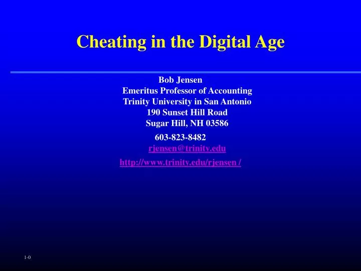 cheating in the digital age